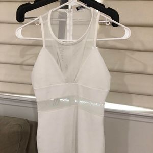 Missguided white sheer dress